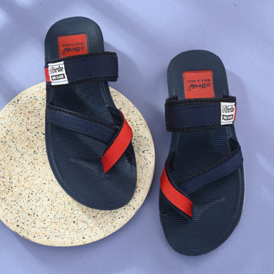 BIRDE Men Stylish Comfortable Lightweight,Men Slipper Slides Flip Flops(Blue , 9)