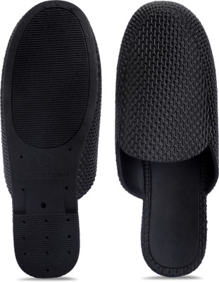 LNT FASHION Men Flip Flops(Black , 8)
