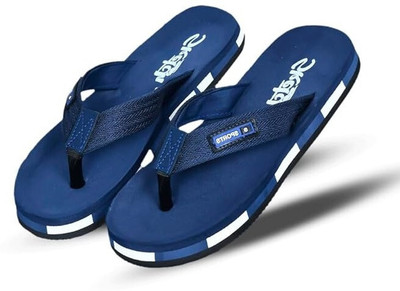 Sketch Men Slippers(Blue , 6)