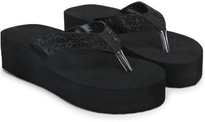 SHIPEE Women Premium Extra Soft Daily use Comfortable Flip Flops(Black , 3)