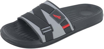 FLITE Men Slides(Black, Grey , 8)