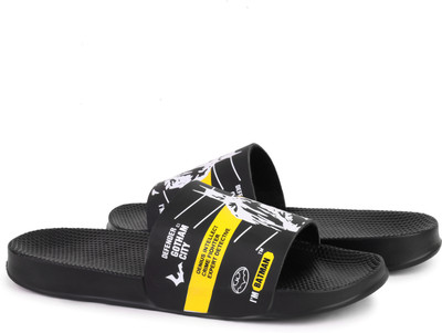 DRACKFOOT Men Flip Flops(Yellow , 8)