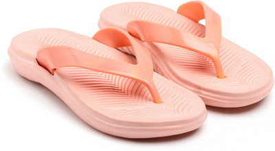 GENVE Women Flip Flops(Pink , 6)