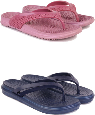 DRACKFOOT Women Slippers(Blue , 7)