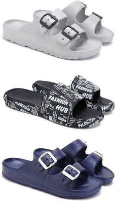 DRACKFOOT Men Slides(Blue , 8)