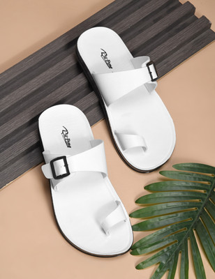 Pu-Pine Men Sandals(White , 7)
