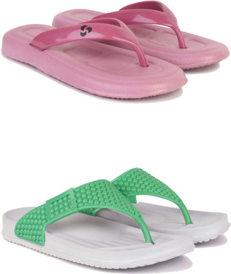 Pennen Women Slippers(Green , 6)