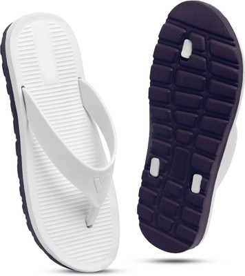 TAFFRAL Men Trending Stylish Lightweight Comfort Flip Flops Slippers(White, Blue , 8)