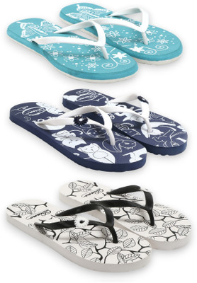 diano Women Flip Flops(Multicolor , 8)