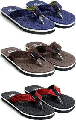 BFOOT Men Flip Flops(Multicolor , 10)