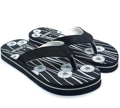 VAHMAH Women Slippers(Black , 8)