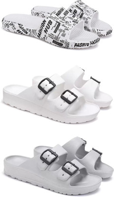 DRACKFOOT Men Slides(Grey , 7)