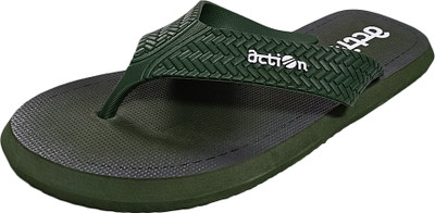 ACTION MILANO Men Slippers(Olive , 6)