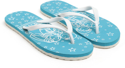 Indrawati Women Flip Flops(Blue , 6)