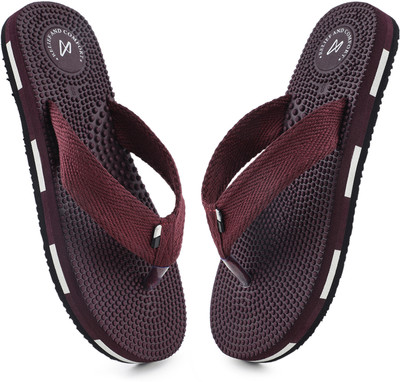 Vokline Men Slippers(Maroon , 8)