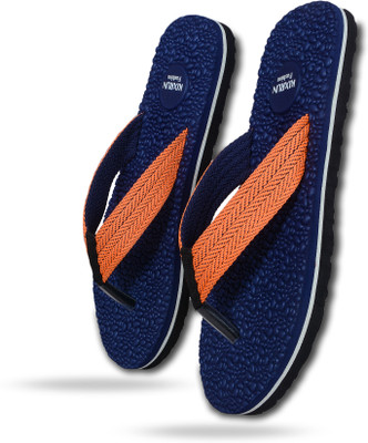 Kixrun Men Flip Flops(Orange , 6)