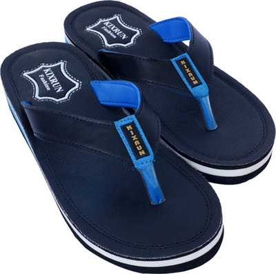 Detok Women Flip Flops(Blue , 7)