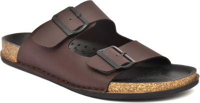 BANYY Men Flip Flops(Brown , 10)