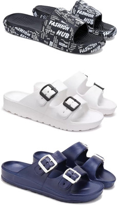 DRACKFOOT Men Slides(Blue , 8)