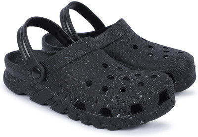 Monoction Men Clogs(Grey, White, Black , 7)