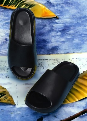 Pampy Angel Men Slides(Black , 10)