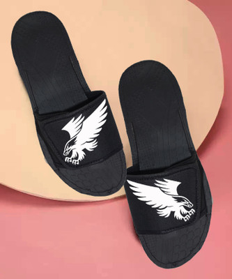 KANEGGYE Men Slides(Black , 7)
