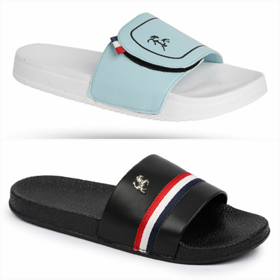 PERY-PAO Men Slides(Multicolor , 8)