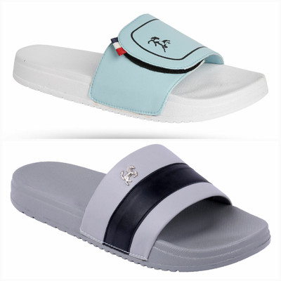 PERY-PAO Men Slides(Multicolor , 8)