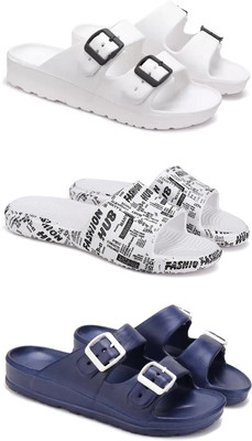 DRACKFOOT Men Slides(Blue , 8)
