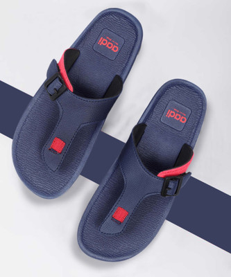 aadi Men Slippers(Blue, Red , 6)