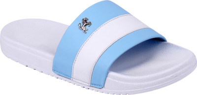 PERY-PAO Men Slides(Blue , 8)