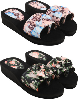 SHIPEE Women Slides(Multicolor , 6)