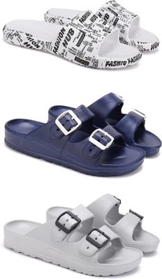 DRACKFOOT Men Slides(Grey , 7)