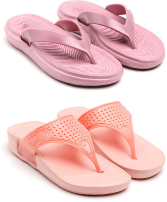 GENVE Women Flip Flops(Multicolor , 7)