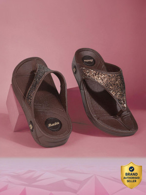 Bata Women Slippers(Brown , 7)