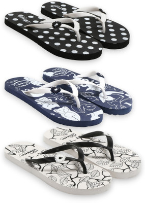 diano Women Flip Flops(Multicolor , 8)