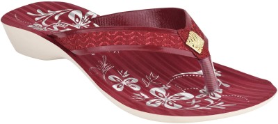 ANGO Women Flats(Maroon , 5)