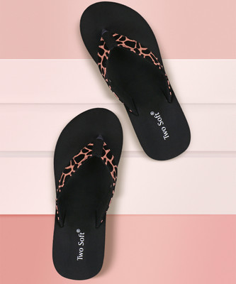 TWO SOFT Women Premium Comfortable Stylish Light weight|Extra Softnes Daily Wear|Casual Slipper Slippers(Tan , 6)