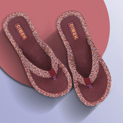 CIBEK Women Doctor step with Cibek comfortable extra soft daily wear women slipper Flip Flops(Maroon , 6)