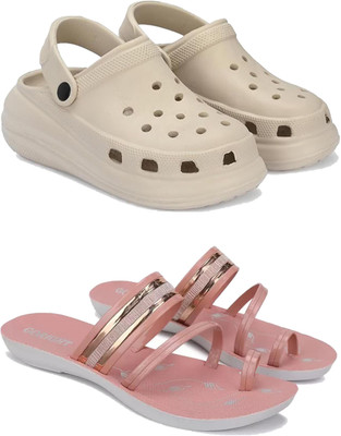 Pennen Women Flip Flops(Pink , 8)