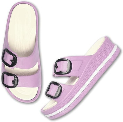 URBOBOX Women Slippers(Pink , 6)
