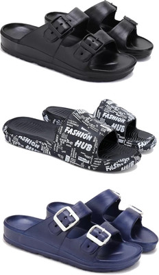 DRACKFOOT Men Slides(Blue , 7)