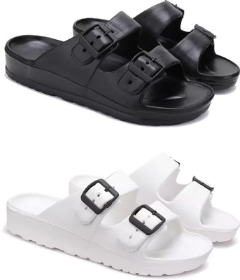 DRACKFOOT Men Slides(White , 6)
