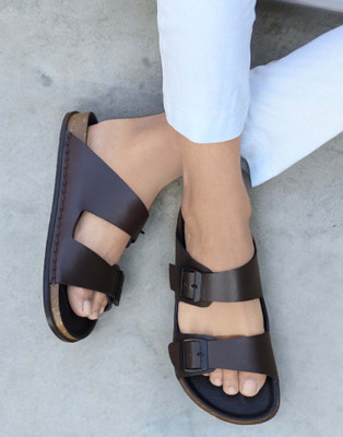 aadi Men Sandals(Brown , 7)