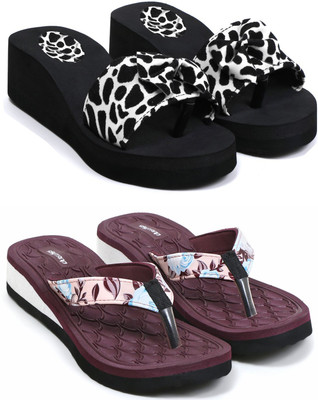 HOC Women Slippers(Multicolor , 8)