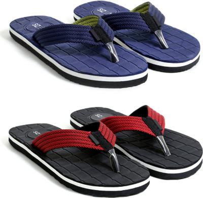 SIZEONE Men Flip Flops(Multicolor , 6)