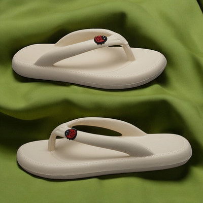 house of common Women Slippers(Off White , 7)