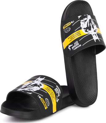 DRACKFOOT Men Flip Flops(Yellow , 7)