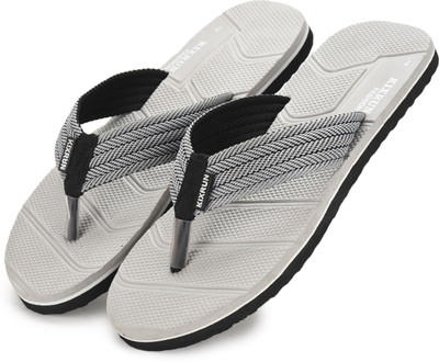 Kixrun Men Flip Flops(Grey , 7)