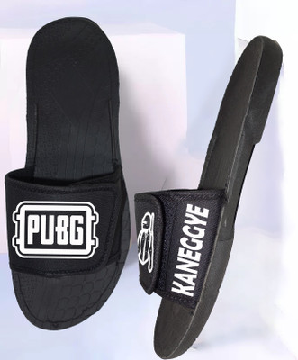 KANEGGYE Men Slides(Black , 7)